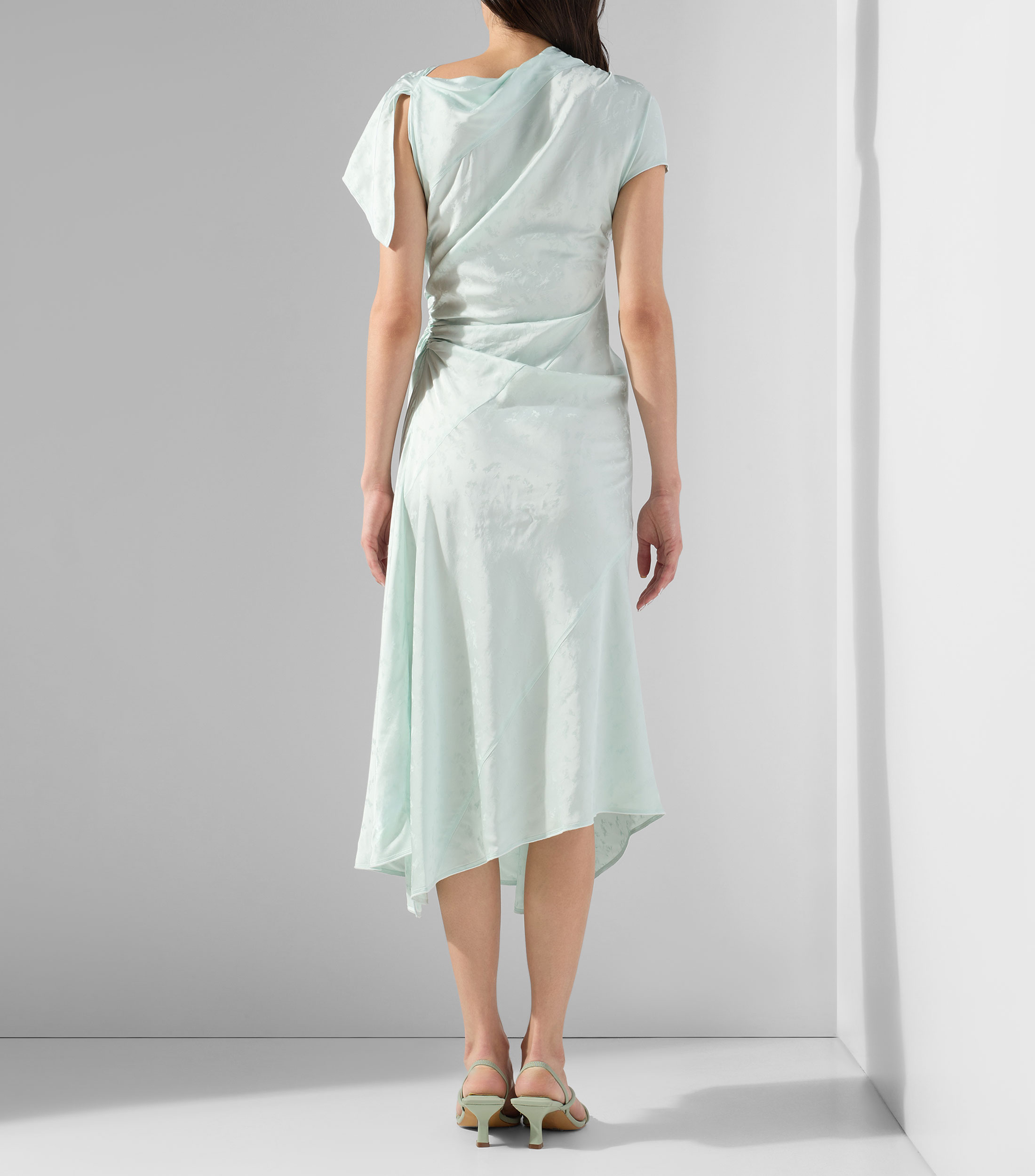 Vestido midi estampado Mujer
